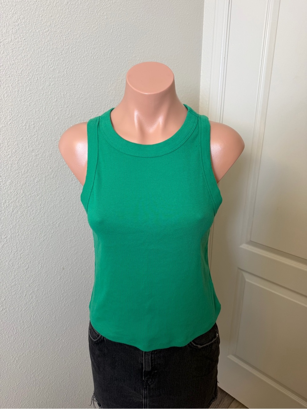 Old Navy Green Ribbed Tank